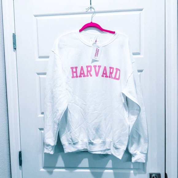 Preppy Couture Tops - Preppy Couture Harvard Crewneck Sweatshirt Pink Legally Blonde